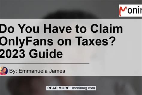 do you have to claim onlyfans on taxes|OnlyFans Taxes – A newbies guide